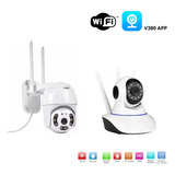 Kit V380 Camara Interior + Domo Exterior Wifi Hd 1080p