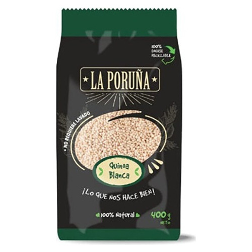 Quinoa Blanca Bolsa 400 Gr La Poruña