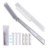 Herramienta De Dermaplaning Plegable De Metal, Maquinillas D