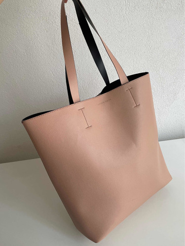 Jackie Smith Cartera Tote Patti Rosa Nude Como Nueva!