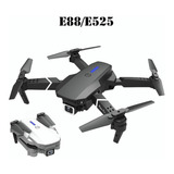 Drone E88 Con Doble Cámara Hd Negro 2.4ghz 2 Batería