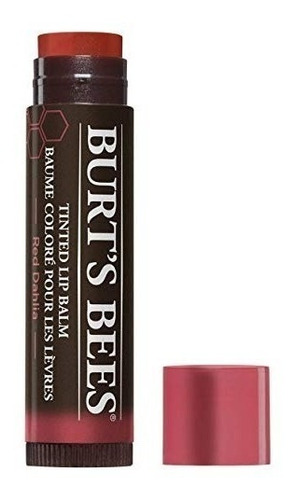 Burts Bees 100% Natural Tinted Lip Balm, Red Dahlia