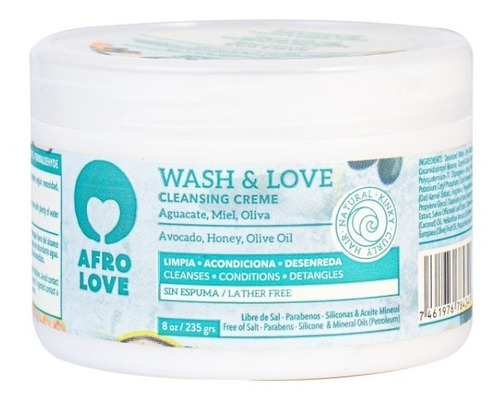 Afro Love Co-wash Aguacate, Miel Y Aceit - g a $255