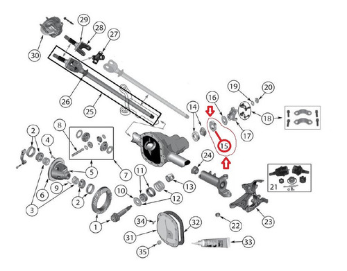 Estopera Pion De Ataque Delantero Jeep Comanche Mj 87/96 Foto 7