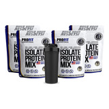 Combo 4x Whey Isolate Protein Isolado Mix 900g + Coq Sabor Cappuccino