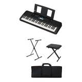 Yamaha Psr-e383 Teclado Digital 61 Teclas Funda Base Banco