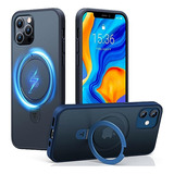 Funda Magnetica Para iPhone 12 Y 12 Pro Negro