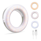 Selfie Ring Light, Luz De Anillo Recargable Para Teléfono