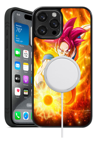 Funda Compatible Mag-safe Para iPhone Dragon Goku!