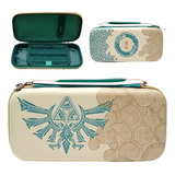 Estuche Hard Case Beige Switch Oled The Legend Of Zelda Totk