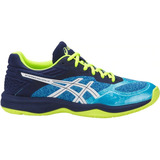 Tenis Ascis Netburner Ballistic Ff / Mujer / Azul / Verde