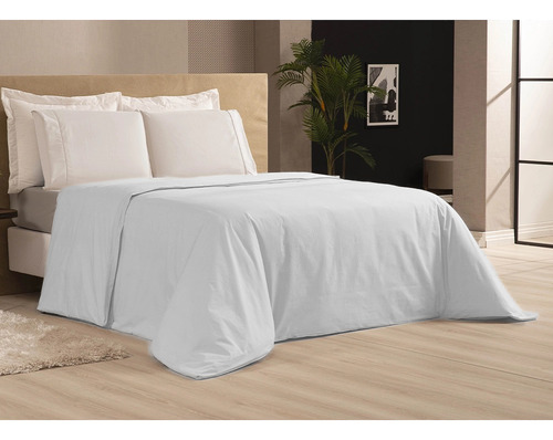 Capa De Edredom Luxo Queen Duvet Zíper 400 Fios + 2 Fronhas