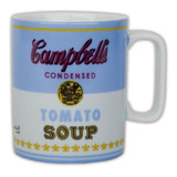 Mug Andy Warhol, Campbell Soup, Azul