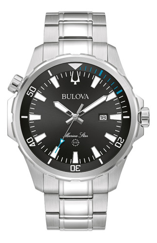96b382 Reloj Bulova Marine Star Plateado/negro