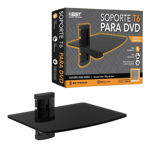 Soporte Para Consolas Videojuego Y Dvd Marca Bst St6 10kg