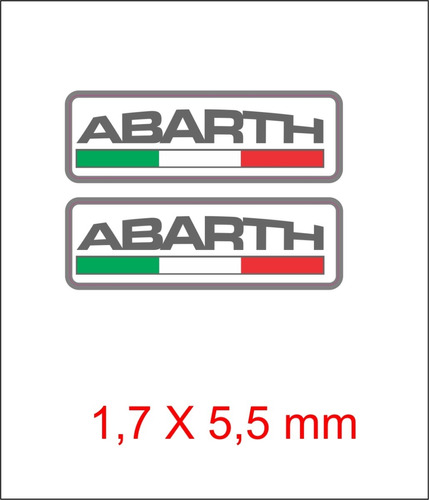 Par Adesivo Coluna Compatível Fiat Abarth Italia B/c Ref.02