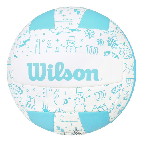 Pelota Voley Wilson - Winter Color Blanco/celeste