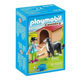 Playmobil Cachorro Com Casinha Country 7 Pecas +4 Anos 70136