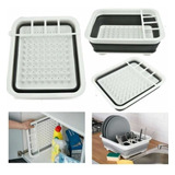 Secador De Platos Silicona Plegable Multiusos Cocina / Lhua