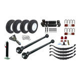 Kit Completo Para Remolque Dos Ejes 5500 Kg Tandem 12000 Lb