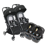 Doble Cochecito Goody + Butaquitas Kaily Travel System