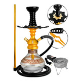 Narguile Completo Anubis Hookah Vaso Chamma Gold Fogareiro