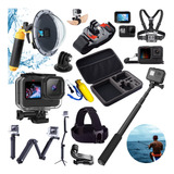 Kit Gopro Hero 11 Black Caixa Estanque Dome Película Silicon