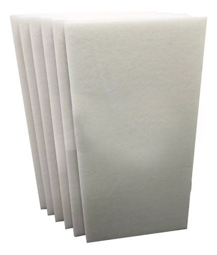 7 Forros De Lã De Pet 124,5 X 62,2 X 25mm - Branco D35 Kg/m