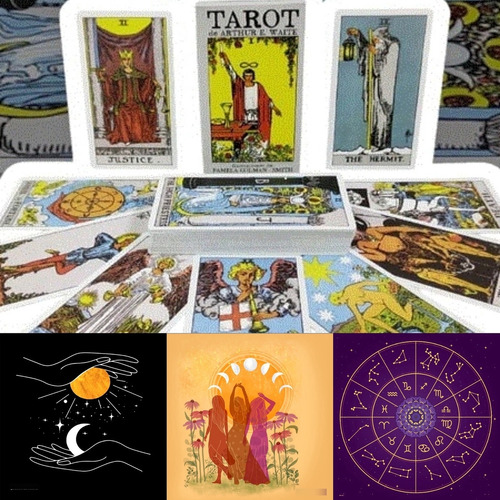 Cartas Tarot Rider + Paño Tirada 70cm.x70cm.c/bolsa