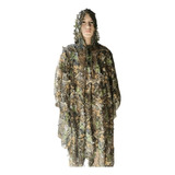 Traje Poncho Camuflaje Ghillie Hojas Camuflaje Airsoft