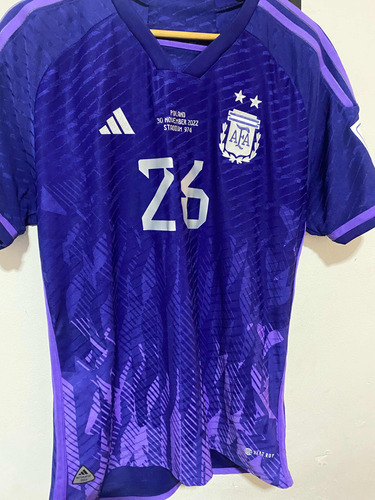 Camiseta Selección Argentina Qatar 2022 Violeta