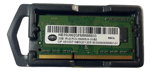 Memoria Notebook 2gb Ddr3 10600s 1333mhz Hbs 1rx8