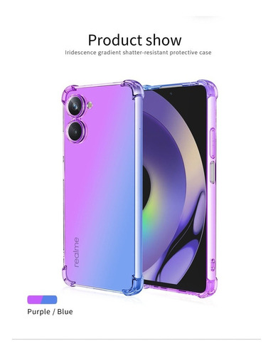 Carcasa De Color Degradado Para Realme Colourful Air Saccle