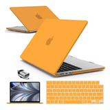 Funda Hard Case Para Macbook Air M2 13 Pulgadas Amarillo