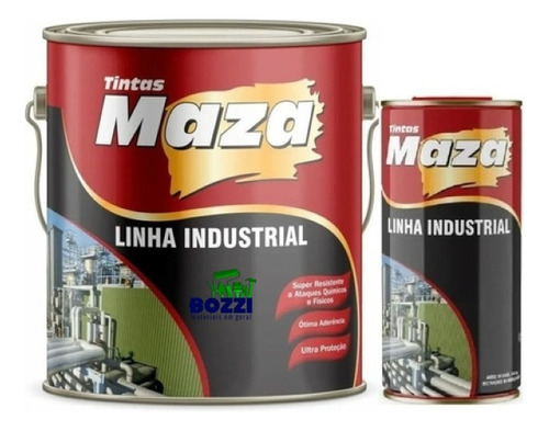 Tinta Epoxi Bi-componente Kit Maza 3,6 Litros Cor Cinza Escuro N 3,5