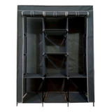 Closet Ropero Armable 1.75mts Negro Hogar Reforzado Stayelit