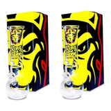 Kit 2 Ice Bongs De Vidro Lion Cubs Suporte De Gelo King Bong