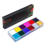 Pintura Facial De Aceite Halloween, 12 Colores, Maquill...