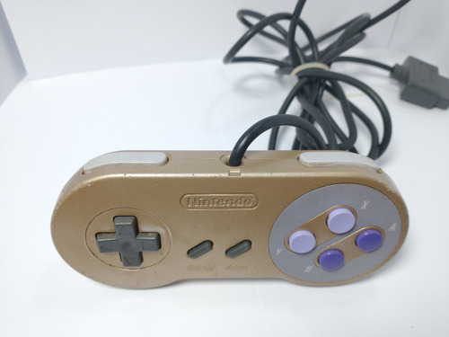 Controle Dourado Super Nintendo - Original