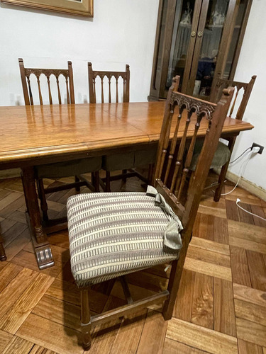 Comedor Encina, Buffet, Con 8 Sillas Restauradas