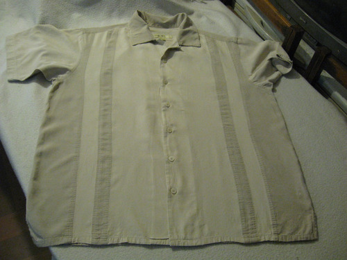 Camisa,  Guayabera Cubavera De Seda Joseph & Feiss Talla L 