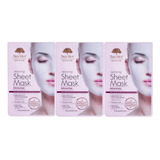 3 Pack Mascarilla Facial Tree Hut Rose Botanical Hidratante