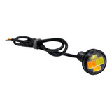 Luz Led Ojo De Aguila Blanco Frío Con Giro Ambar 9w 5630 