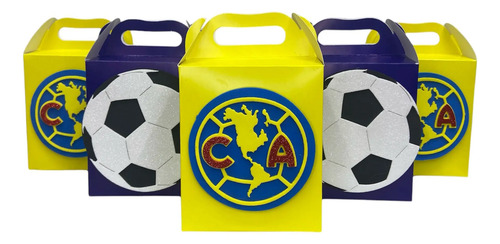 Paquete 20 Cajas Dulceras Con Figuras De Futbol De Fomi