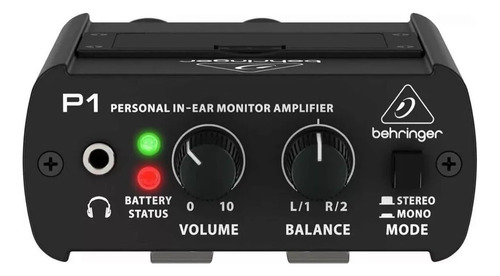 Amplificador Auricular Behringer Powerplay P1 Monitor In Ear