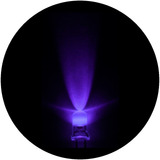500 Led Ultravioleta / Morado De 5mm