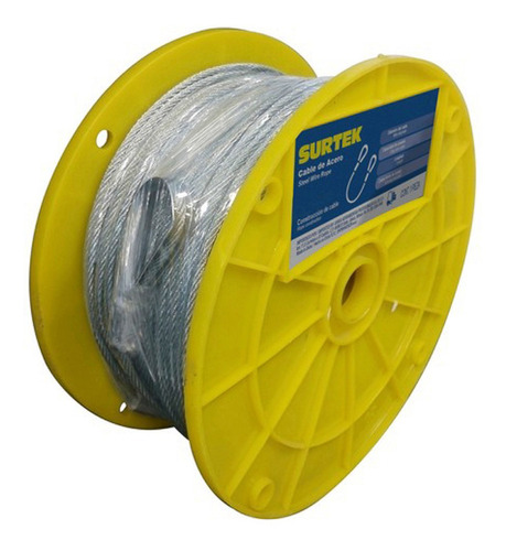 Cable Acero 7x7 1/8´´x75m Surtek Ca114