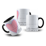 Caneca Presente Namorado Coração Gráfico Matemática Nerd