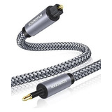 Soundfam Mini Cable Óptico Toslink De 3 Pies/1 M A Mini Tosl