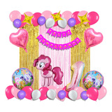 Kit Decoración Globos Para Fiesta De Cumpleaños Little Pony